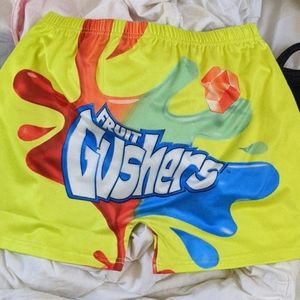 gushers yellow shorts